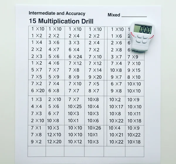 Orta seviye karışık çarpma alıştırma sayfalarının önizlemesi